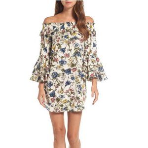 Misa Los Angeles Off the Shoulder Floral Dress